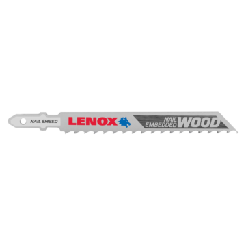 Lenox LENOX Tools T-Shank General Purpose Jig Saw Blade, 4-Inch X 3/8-Inch 6 Tpi, 5-Pack