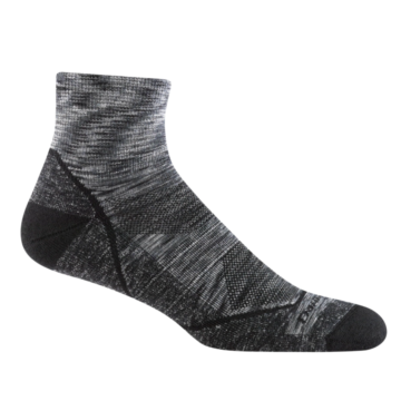 Men's Light Hiker Quarter Lightweight Hiking Socks (Space Gray)