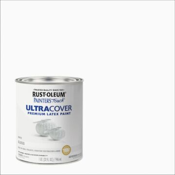 Rustoleum Painter's® Touch Ultra Cover Multi-Purpose Brush-On (Gloss - White) 1 qt