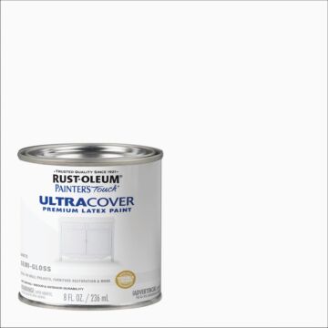 Rustoleum Painter's® Touch Ultra Cover Multi-Purpose Brush-On (Semi-Gloss - White) 1/2 pt