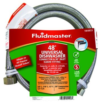 Fluidmaster Universal Dishwasher Connector, 3/8 in, Compression - 48 in. L