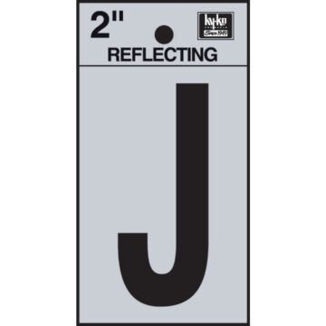 Hy-Ko Vinyl 2 In. Reflective Adhesive Letter, J