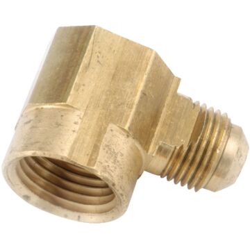 Anderson Metals 5/8 In. x 3/4 In. Female 90 Deg. Flare Brass Elbow (1/4 Bend)