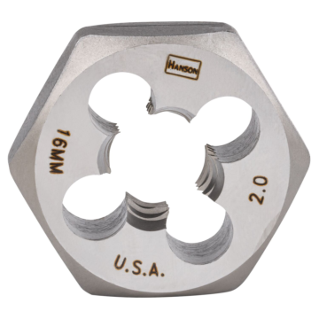 Irwin IRWIN 16 Mm – 2.00 Hexagon Metric Die With 1-7/16 In. Diameter