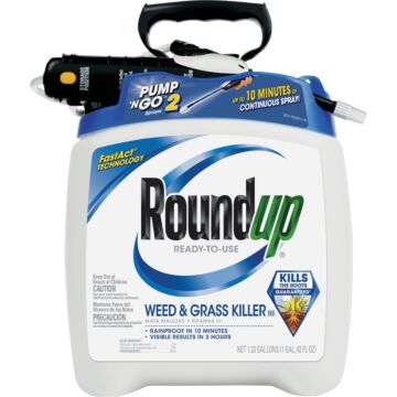 Roundup 1.33 Gal Ready To Use Pump 'N Go Wand Sprayer Weed & Grass Killer III