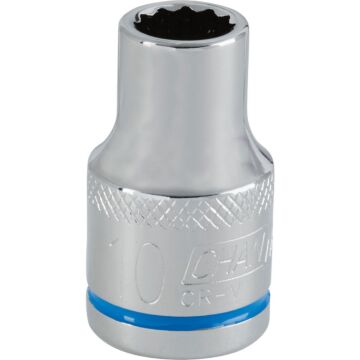 Channellock 1/2 In. Drive 10 mm 12-Point Shallow Metric Socket