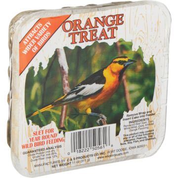 C&S 11 Oz. Orange Treat Wild Bird Suet