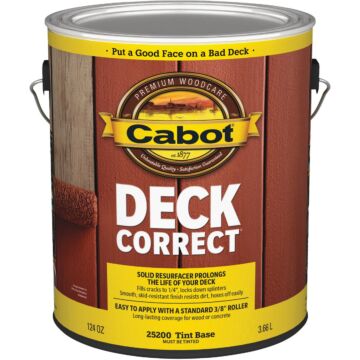 Cabot DeckCorrect Tint Base Wood Deck Resurfacer, 1 Gal.