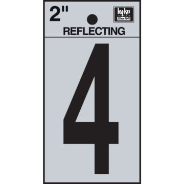 Hy-Ko Vinyl 2 In. Reflective Adhesive Number Four