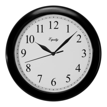 10" Wall Clock - Black