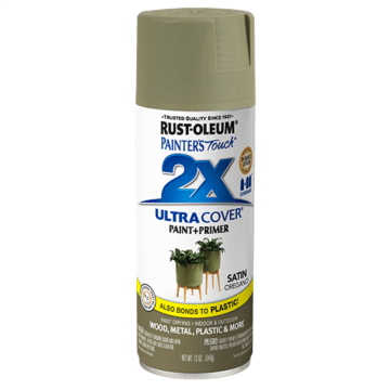 Painter's Touch® 2X Ultra Cover® Spray Paint - 2X Ultra Cover Satin Spray - 12 oz. Spray - Satin Oregano