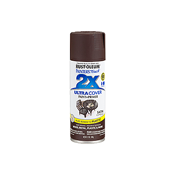 Painter's Touch® 2X Ultra Cover® Spray Paint - 2X Ultra Cover Satin Spray - 12 oz. Spray - Satin Espresso