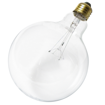 Satco 60 Watt G40 Incandescent - Clear - 4000 Average rated hours - 580 Lumens - Medium base - 120 Volt