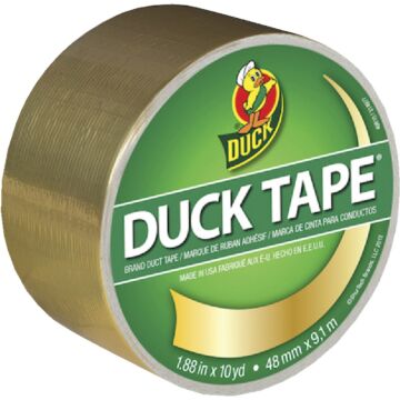 Duck Tape 1.88 In. x 10 Yd. Printed Duct Tape, Gold Metallic