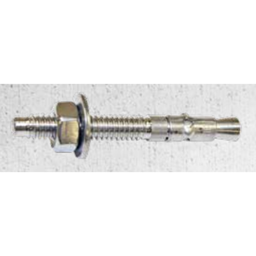 Wedge Anchor, Zinc Finish, CR+3, 5/8"-11 Thread, 12" Length