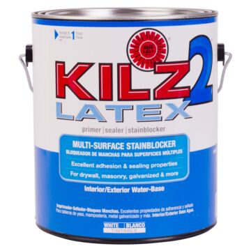 KILZ Latex Interior/Exterior Sealer Stain-Blocking Primer - 1 Gal - White