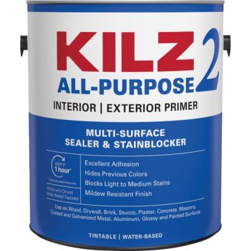 KILZ All-Pupose Interior/Exterior Sealer & Stain-Blocking Primer (White) 1 gal