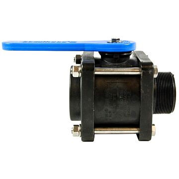 Norwesco 2 in MNPT x FNPT Connection Type Full Port Type Compact Bolted Ball Valve