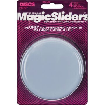 Magic Sliders 4 In. Round Furniture Glide (4pk)