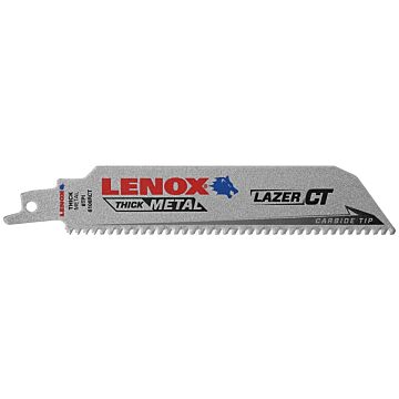 Lenox Lazer CT Carbide Tipped Reciprocating Saw Blades - 6 in. x 1 in.