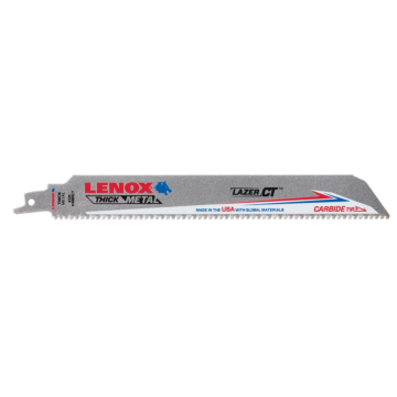 Lenox Lazer CT Carbide Tipped Reciprocating Saw Blades - 9 in. x 1 in.