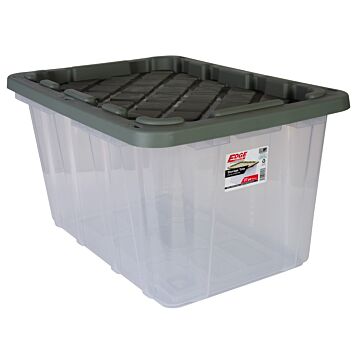 Edge Plastics 27 gal Clear Polymer Storage Tote