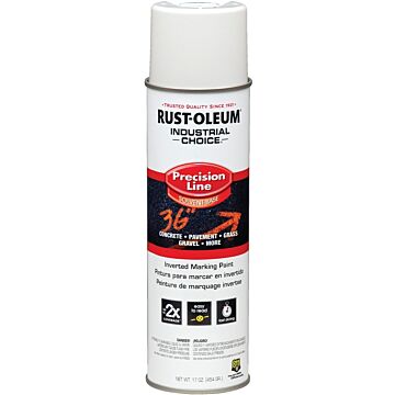 Rust-Oleum Industrial Choice M1600 Solvent-Based Precision Line Marking Paint (White) 17 oz