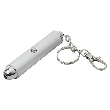 Vulcan HBJ-001 Key Chain, Snap Key Ring Ring, 7/8 in Dia Ring, ABS/Aluminum Case, Silver