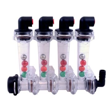 Wilger 1/4 in Tubing 4-Row Flow Indicator