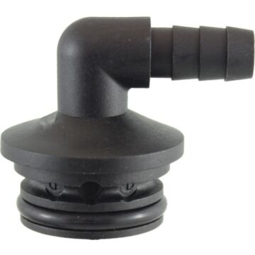 Wilger 3/8 in 90 deg Barb Viton Seal Flow Indicator