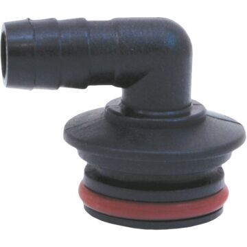 Wilger 1/2 in 90 deg Barb Viton Seal Flow Indicator