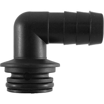 Wilger 3/4 in 90 deg Barb Viton Seal Flow Indicator