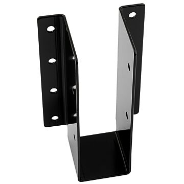 National Hardware 1221BC Series N800-019 Joist Hanger, 5-1/8 in H, 2 in D, 3-3/16 in W, Steel, Black, Surface Mounting