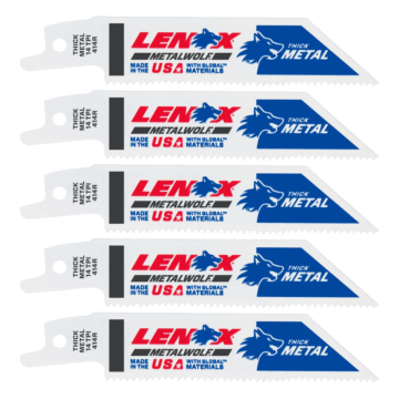 Lenox LENOX METALWOLF WAVE EDGE Reciprocating Saw Blades 14 TPI 102 x 19 x 0.9 mm 5/PK