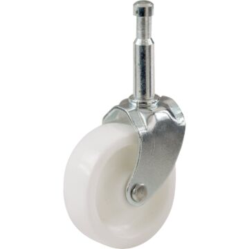 Do it 1-1/4 In. Light-Duty Plastic Swivel Stem White Caster (4pk)