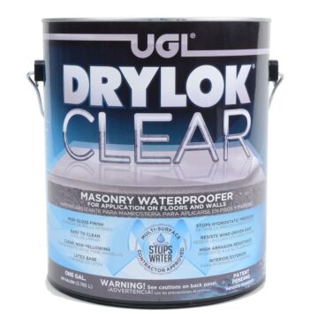 United Gilsonite Laboratories Drylok Floor and Wall Clear Latex Masonry Waterproof Sealer - 1 Gallon
