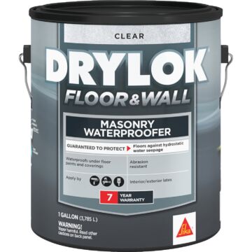 United Gilsonite Laboratories Drylok Floor and Wall Clear Latex Masonry Waterproof Sealer - 1 Gallon