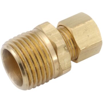 Anderson Metals 3/16 In. x 1/8 In. Brass Male Union Compression Adapter