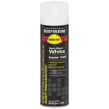 Rustoleum High Performance - V2100 System Enamel Spray Paint - Colors - Semi-Gloss White