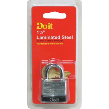 Do it Laminated Steel 1-1/8" Pin Tumbler Padlock