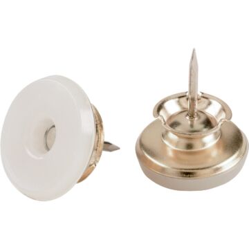 Do it Nail-on Swivel 1 In. Brass Swivel Furniture Glide (4pk)