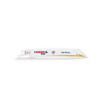 Lenox LENOX Gold Power Arc Reciprocating Saw Blade, For Sheet Metal Cutting, 6-Inch, 24 Tpi, 5-Pack