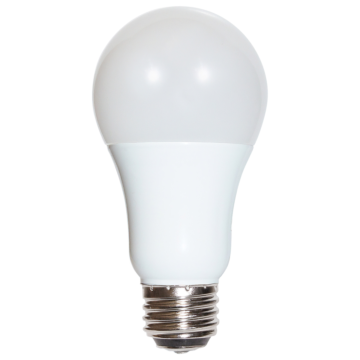 Satco 3 Watt/9 Watt/12 Watt - A19 LED - 3-way - Frosted - 2700K - Medium base - 220 deg. Beam Angle - 120 Volt