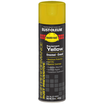 Rust-Oleum High Performance V2100 Enamel Spray Paint (Equipment Yellow) 15 oz