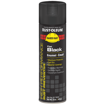 Rust-Oleum High Performance V2100 Enamel Spray Paint (Flat - Black) 15 oz