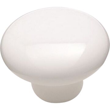 Amerock Everyday Heritage Round White Cabinet Knob