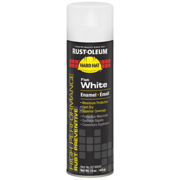 Rust-Oleum High Performance V2100 Enamel Spray Paint (Flat - White) 15 oz