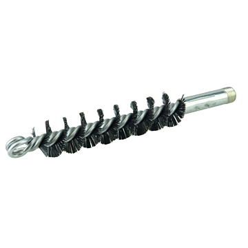 Weiler 1" Single Spiral Flue Brush, .012 Steel Fill