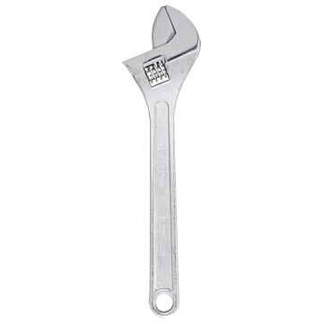 Vulcan JL15018-3L Adjustable Wrench, 18 in OAL, 2-3/16 in Jaw, Steel, Chrome