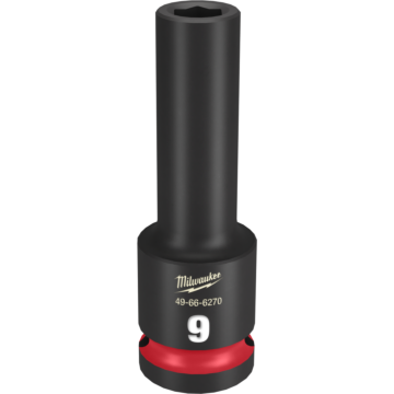 Milwaukee SHOCKWAVE™ Impact Duty 1/2" Drive 9MM Deep 6 Point Socket